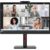 68,6cm/27″ (2560×1440) Lenovo ThinkVision T27hv-30 16:9 QHD IPS 4ms 75Hz HDMI DP USB-C Speaker Pivot Black