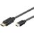 DisplayPort 1.2 > HDMI (ST-ST) 1m Adapterkabel 4K Schwarz