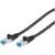 Patchkabel CAT6a RJ45 S/FTP PiMF 1m Schwarz